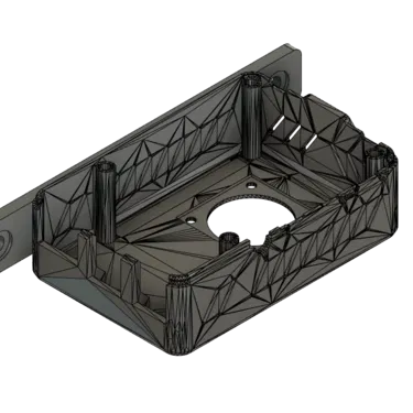 Vỏ Raspberry Pi 4B Snap có đế gắn ray