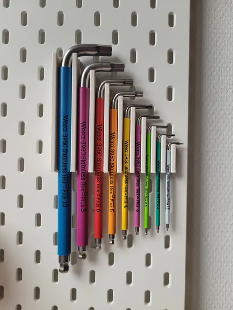 Giá đỡ nam châm cho chìa khóa Wera trên bảng ghim Ikea Skadis - Image 1