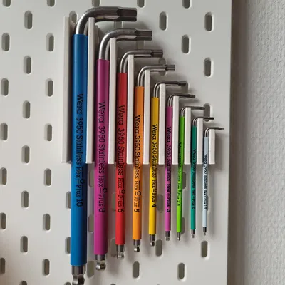 Giá đỡ nam châm cho chìa khóa Wera trên bảng ghim Ikea Skadis