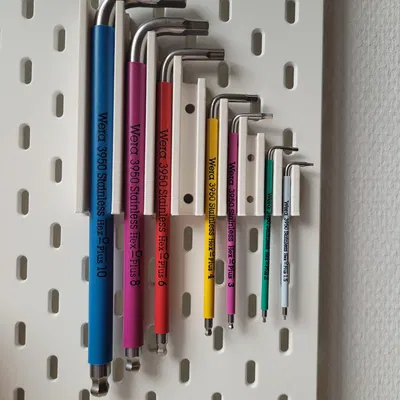 Giá đỡ nam châm cho chìa khóa Wera trên bảng ghim Ikea Skadis