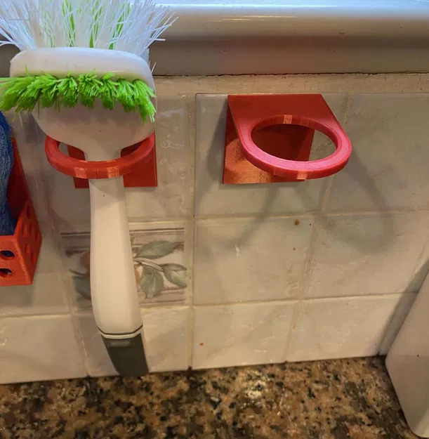 Giá đỡ Bàn chải Rửa Bát Gắn Tường - Image 2