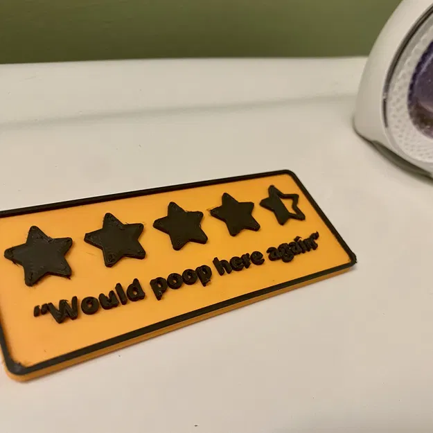 "Would Poop Here Again" - Biển Đánh Giá Nhà Vệ Sinh - Image 2