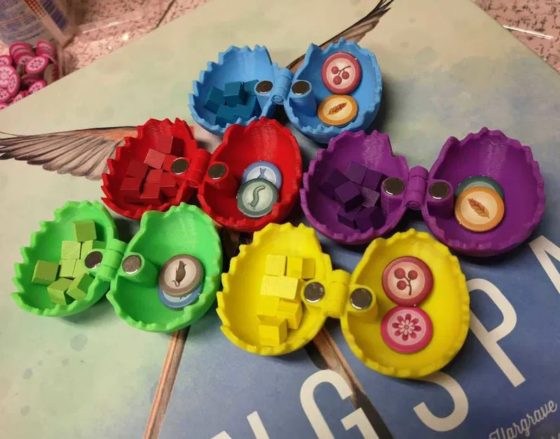 Hộp lưu trữ khối hành động và bộ phân phối thức ăn cho người chơi Wingspan - Image 1