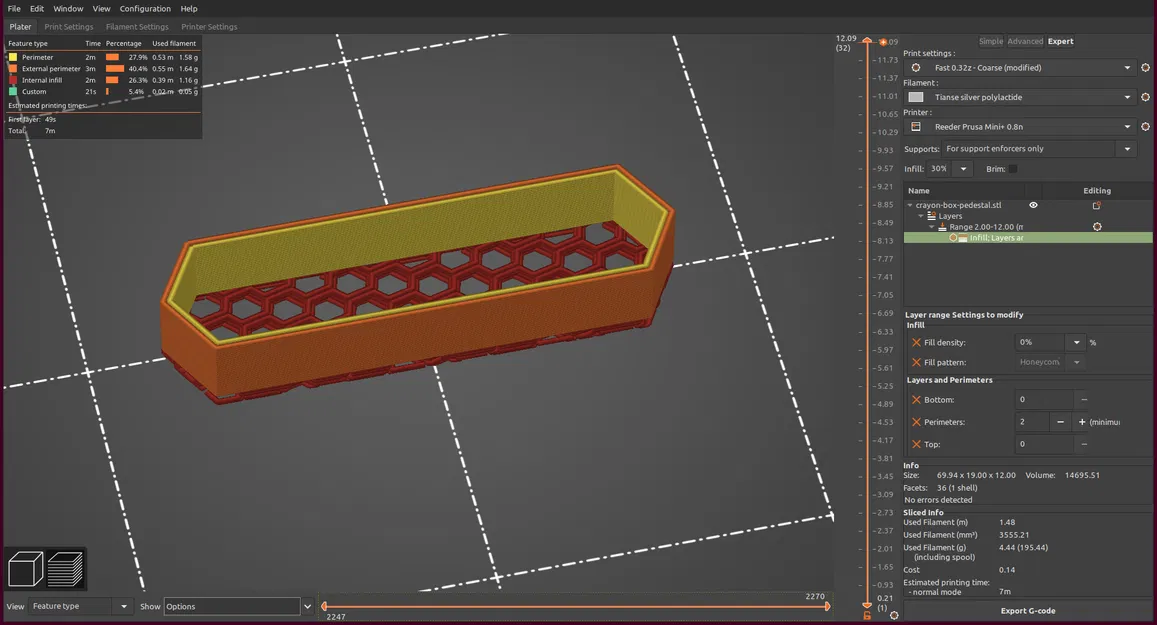 Hộp Đựng Bút Chì & Bút Sáp Treo, Chia Đôi Không Đối Xứng - Image 4