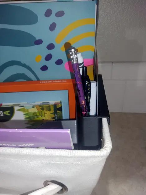 Hộp Đựng Bút Chì & Bút Sáp Treo, Chia Đôi Không Đối Xứng - Image 5