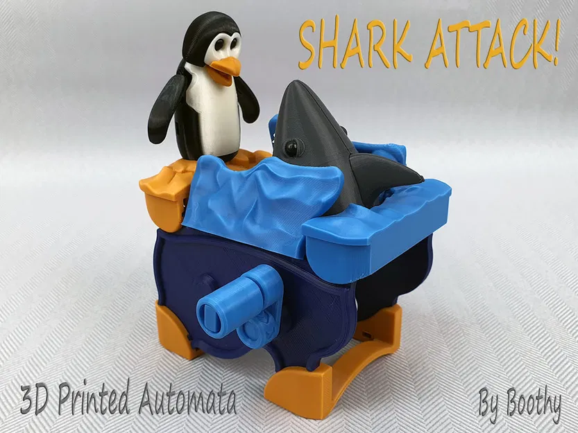 Mô hình in 3D Automata Cá Mập Tấn Công (Shark Attack) - Image 1