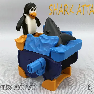 Mô hình in 3D Automata Cá Mập Tấn Công (Shark Attack)