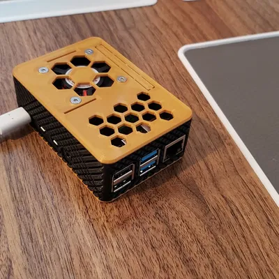 Vỏ Case Raspberry Pi 4 có Quạt 4010