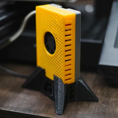 Vỏ Raspberry Pi 4B Tham số (quạt 30mm) có chân đế dọc