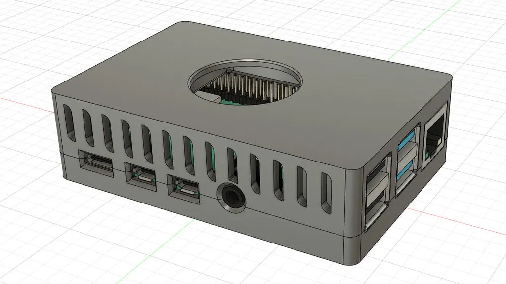 Vỏ Raspberry Pi 4B Tham số (quạt 30mm) có chân đế dọc - Image 15