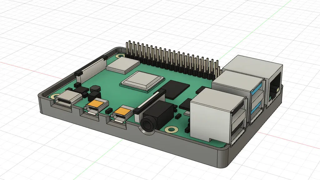Vỏ Raspberry Pi 4B Tham số (quạt 30mm) có chân đế dọc - Image 16