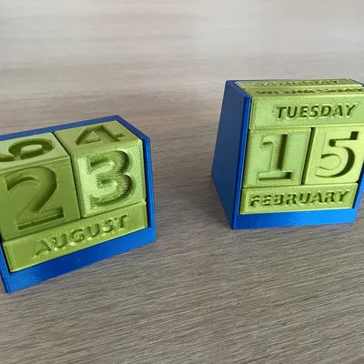 Lịch Bàn Vĩnh Cửu Tiếng Anh/Đức