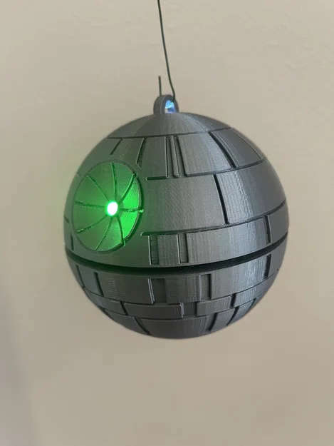 Móc Trang Trí Giáng Sinh Death Star Có Đèn LED - Image 1