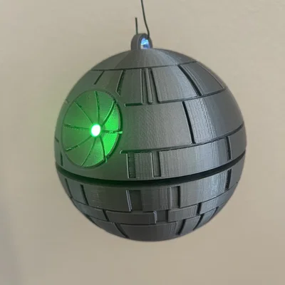 Móc Trang Trí Giáng Sinh Death Star Có Đèn LED