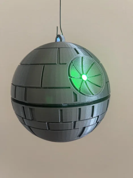 Móc Trang Trí Giáng Sinh Death Star Có Đèn LED - Image 5