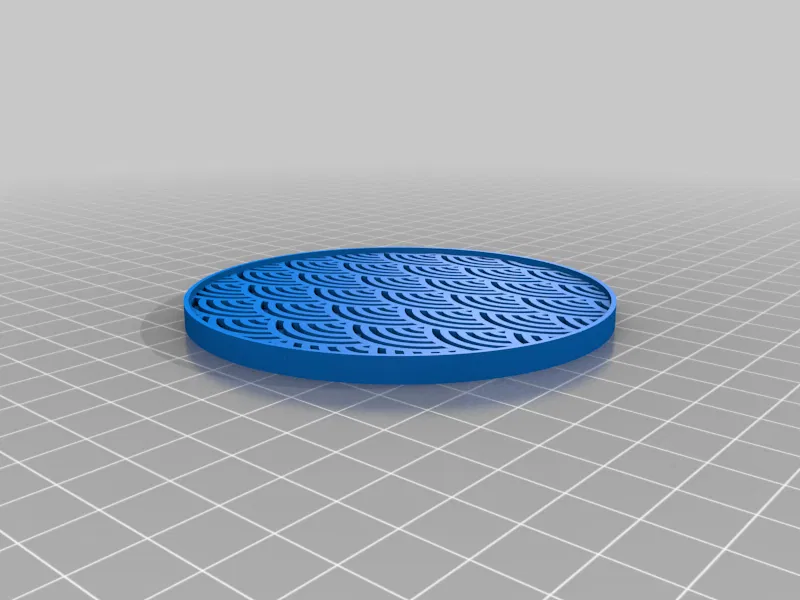 Đế lót ly họa tiết sóng Nhật Bản - Image 2