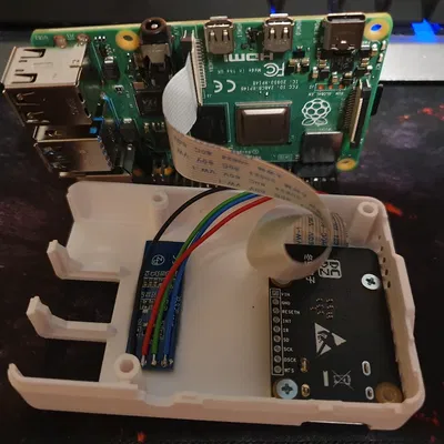 Vỏ PI-kvm v2 tùy chọn màn hình OLED và quạt 20mm