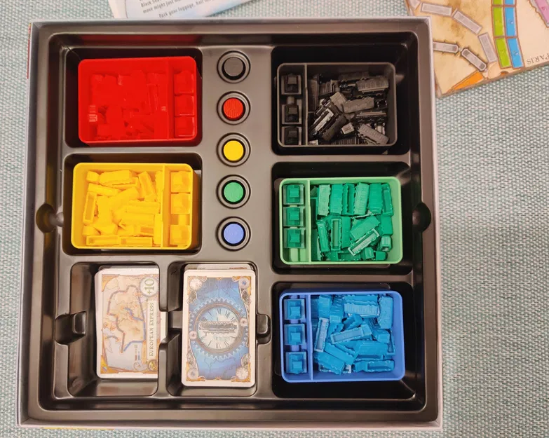 Hộp Tổ Chức cho Board Game Ticket to Ride (Zug um Zug) - Image 2