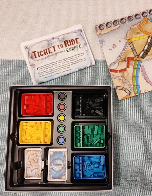 Hộp Tổ Chức cho Board Game Ticket to Ride (Zug um Zug) - Image 6