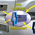 Nam châm Tủ lạnh Biểu tượng Cửa hậu 2022 FORD F-150 Lightning - Thumbnail 2