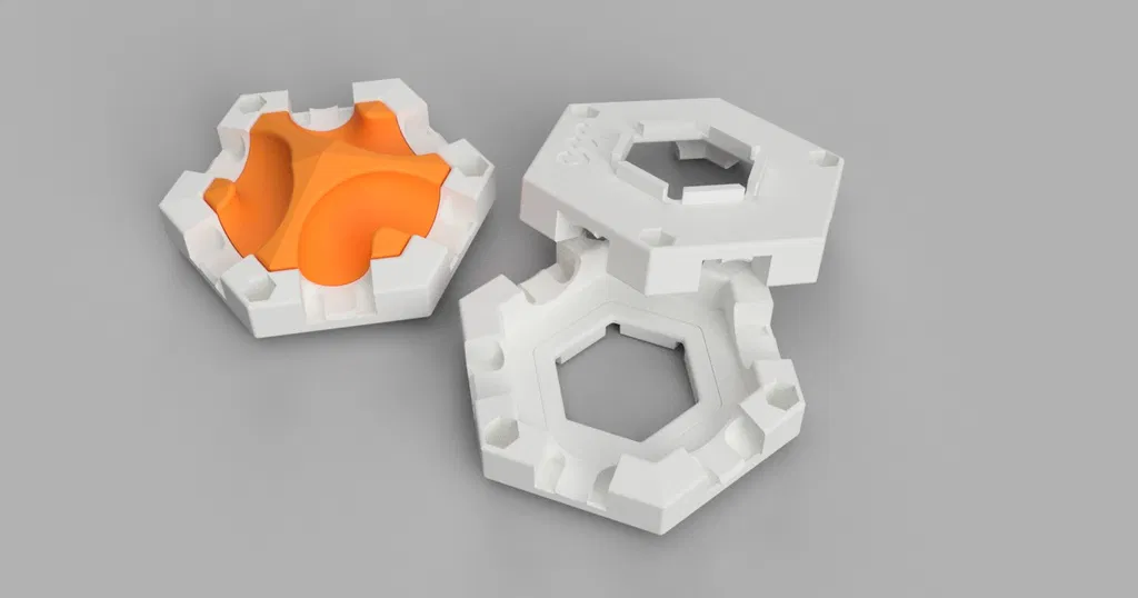 Đường ray bi - Gạch đế cơ bản v2 (tương thích Gravitrax) - Image 1