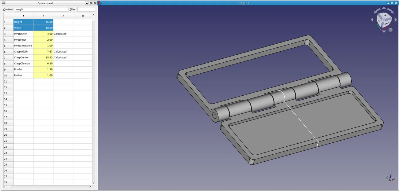 Nắp Led Bản Lề (In liền, Tham số hóa) - Image 5