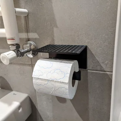 Giá Đỡ Giấy Vệ Sinh Kèm Giá Đỡ Điện Thoại Thông Minh