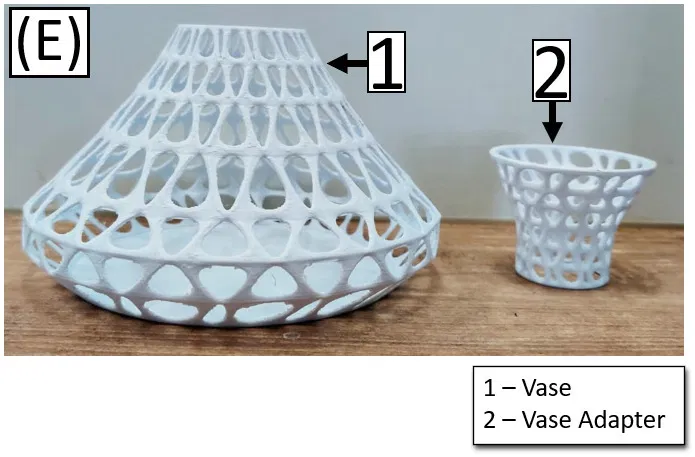 Chân đế / Bình cắm hoa cho cây không khí - Image 2