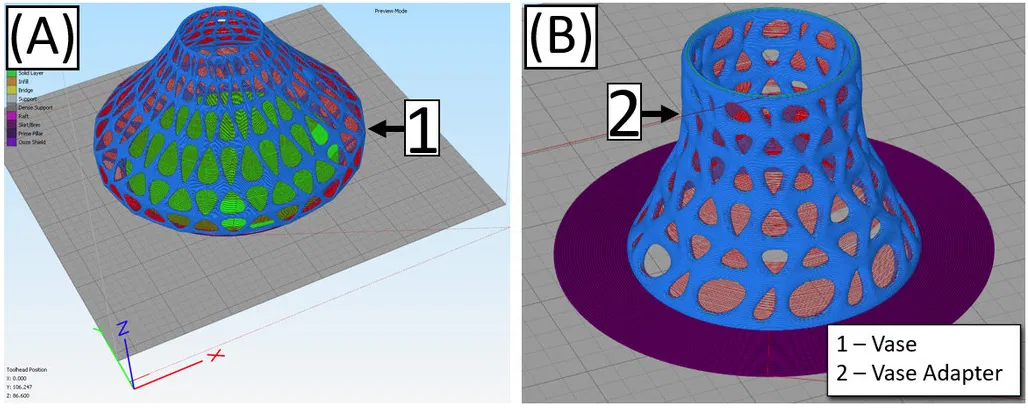 Chân đế / Bình cắm hoa cho cây không khí - Image 3