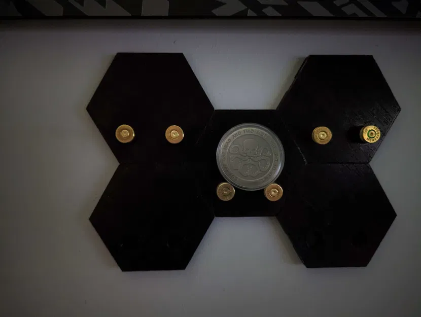 Giá treo tường vỏ đạn dạng mô-đun cho đồng xu thử thách - Image 1