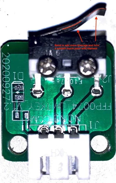 Tái sử dụng công tắc Z Endstop của Voxelab Aquila làm Cảm biến Sợi nhựa - Image 2