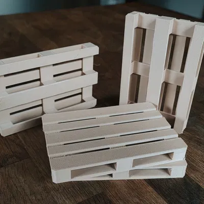 Mô hình Pallet EUR Tỷ lệ 1/10