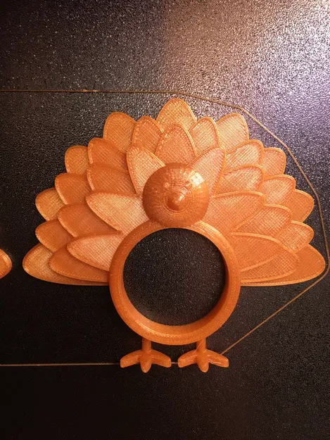 Nhẫn Đựng Khăn Ăn Hình Gà Tây Lễ Tạ Ơn - Image 3