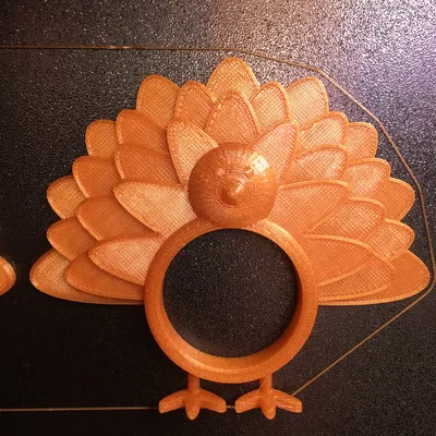 Nhẫn Đựng Khăn Ăn Hình Gà Tây Lễ Tạ Ơn