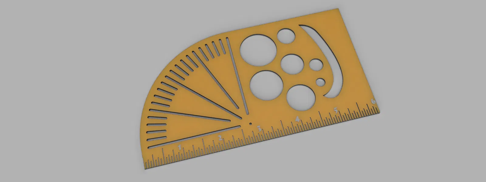 Thước Vẽ Pocket Drafting Stencil - Image 1