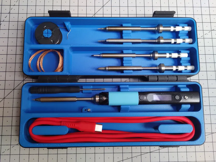 Hộp đựng Pinecil (chứa 4 đầu hàn, cáp USB & phụ kiện) - Image 1