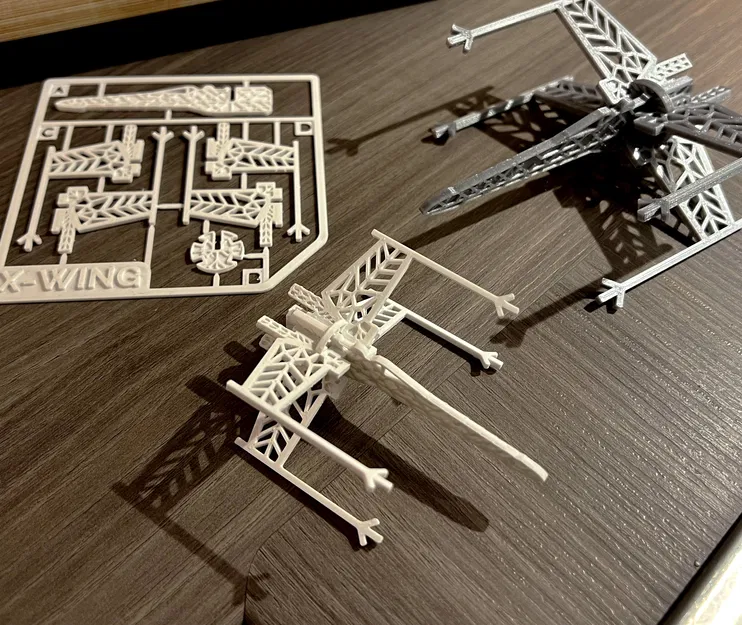 Mô hình X-Wing Snowflake Kit Card Trang trí Giáng sinh - Image 1