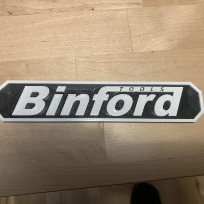 Biển hiệu hộp dụng cụ Binford