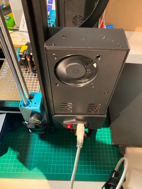 Vỏ che nguồn SOVOL SV06 cho quạt 70mm im lặng và bộ chuyển đổi buck (CHENGLIANG P360W24V) - Image 1