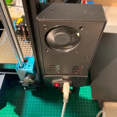 Vỏ che nguồn SOVOL SV06 cho quạt 70mm im lặng và bộ chuyển đổi buck (CHENGLIANG P360W24V)