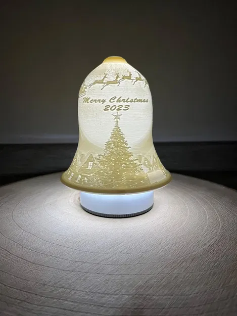 Chuông Litophane Giáng Sinh 2023 / Không Năm - Tiếng Anh & Séc - Image 1