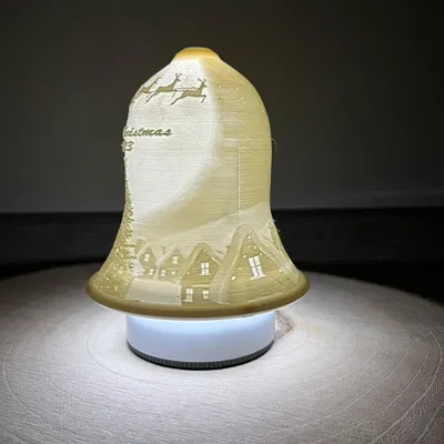 Chuông Litophane Giáng Sinh 2023 / Không Năm - Tiếng Anh & Séc