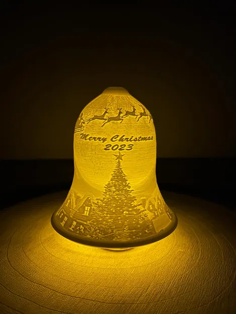 Chuông Litophane Giáng Sinh 2023 / Không Năm - Tiếng Anh & Séc - Image 4