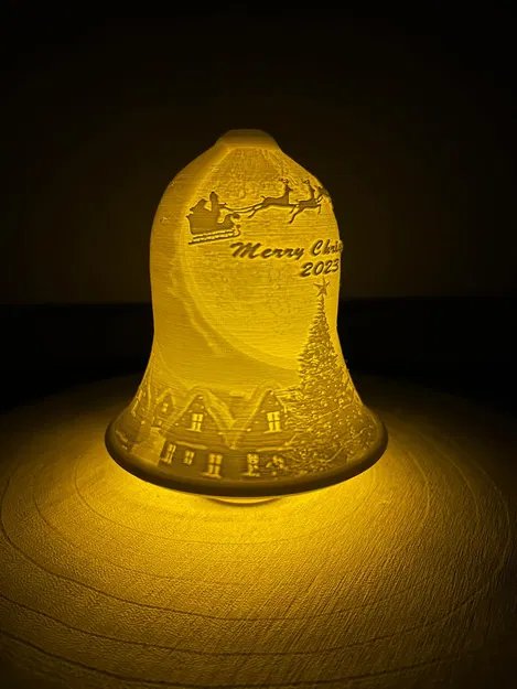Chuông Litophane Giáng Sinh 2023 / Không Năm - Tiếng Anh & Séc - Image 5