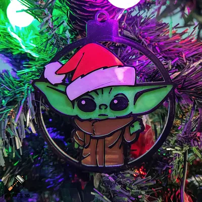 Trang trí cây thông Noel Baby Yoda Nâng cấp
