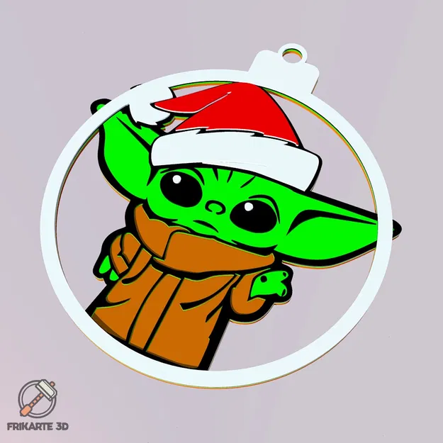 Đồ trang trí cây thông Noel Baby Yoda - Image 1