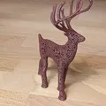 Đồ trang trí hươu Voronoi có móng guốc - Thumbnail 1