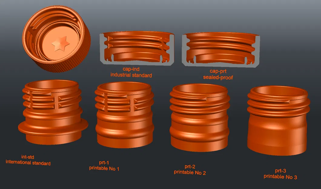 Mô hình ren tiêu chuẩn PCO28 1810 cho chai PET - Image 1