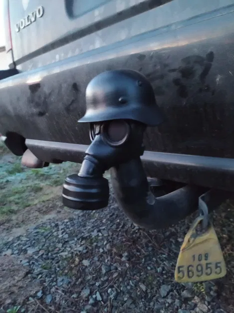 Nắp Che Khớp Nối Xe 50mm Hình Mũ Bảo Hiểm Đức - Image 4