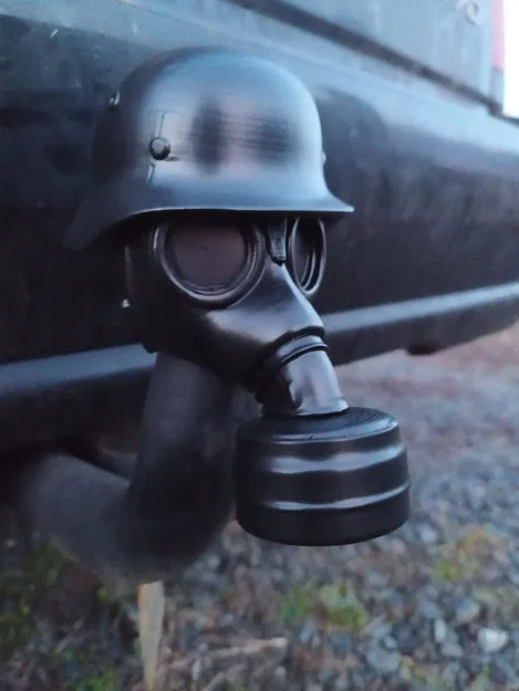 Nắp Che Khớp Nối Xe 50mm Hình Mũ Bảo Hiểm Đức - Image 5